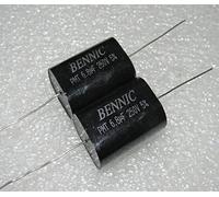 Dispositivi elettronici PMT 250v 6.8UF 685J Argento Lettera Corpo Nero Rame Piede Divisore Film Condensatore 1 Pz