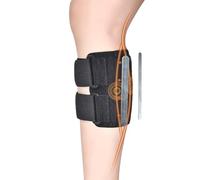 Dispositivi per alleviare il dolore alla sciatica, tutore per ginocchio regolabile antiscivolo per la sciatica, sistema di agopressione con massaggio in silicone, compressione mirata a doppio supporto