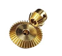 Dispositivo 1 set 1:2 trasmissione in ottone ingranaggio conico 90 gradi mitra pignone conico 0,5 modulo 20 denti 40 denti fai da te statico modifica Sterzo a ingranaggi(20T 4mm 40T 4mm bore)
