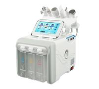 Dispositivo acquafaciale professionale 6 in 1 con 6 accessori, 220 V, 80 W, dispositivo Hydrafaccial, idrogeno, ossigeno, macchina per la pulizia profonda, umidità, anti invecchiamento