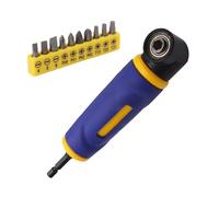 Dispositivo angolare da 90 gradi Adattatore per driver angolo retto per cacciavite elettrico Adattatore per attacco per driver a cambio rapido Angoli Supporto per mano destra Prolunga per Kit