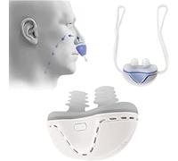 Dispositivo Anti-snoring, Mini CPAP Anti Rusing Electronic Device, Russare per L'aiuto Addormentato, Dispositivi di Soluzione Russante, Ricaricabile USB, Migliora La Respirazione E Il Sonno,Bianco