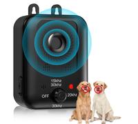 Dispositivo antiabbaio automatico per il controllo dell'abbaio del cane, dispositivo deterrente per l'abbaiare del cane ad ultrasuoni ricaricabile, esterno e interno black