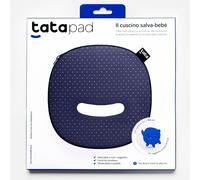 Filo Tata Pad - Dispositivo Anti Abbandono - Conforme alla Legge - Per Tutti i Seggiolini Auto - Blu Pois