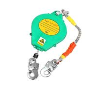 Dispositivo Anticaduta Retrattile 10m, Anticaduta a Richiamo Automatico, Dispositivo Protezione Sicurezza Dell'Altezza Con Funzione Blocco Automatico, Carico Massimo 150 kg(Verde,7M)