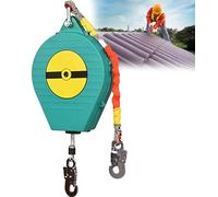 Dispositivo Anticaduta Retrattile, Cavo di Sicurezza Anticaduta con Gancio Autobloccante, Attrezzature Protezione Personale per Tetto e Lavoro Aereo - Carico: 150kg, Doppia Serratura(Size:10m)