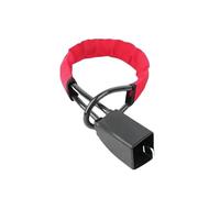 Dispositivo antifurto con bloccasterzo in acciaio cavo retrattile resistente al taglio, for la sicurezza di auto e SUV Per Auto Furgoni e Suv(Red)