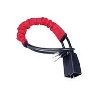 Dispositivo antifurto con bloccasterzo in acciaio cavo retrattile resistente al taglio, for la sicurezza di auto e SUV Per Auto Furgoni e Suv(Red)