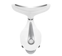 Dispositivo Antirughe a Delfino Ricaricabile USB per Viso e Collo | ABS e Pc, Massaggio Sonoro Tiepido, Aiuta a Distendere Linee e Definire L’ovale, Bianco