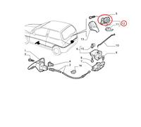 DISPOSITIVO APERTURA PORTELLONE POSTERIORE LANCIA Y ORIGINALE 7792952