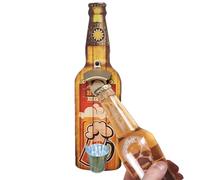 Dispositivo appendibile montato a parete apribottiglie, supporto per raccolta tappi, costruzione e affidabile | Goditi l'apertura senza sforzo di casa, bar, cucina, pub, grotta 'uomo, picni