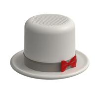 Dispositivo audio portatile, lettore audio wireless, 6,7 × 6,7 × 3,5 cm, unità top hat con supporto per telefono, modulo musicale magnetico, attrezzatura da scrivania con uscita compatta, accessorio