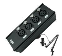 Dispositivo Audio Su Ethernet | Forniture di Rete in Lega di Alluminio ad Alta Velocità,Estensore Cavo Rete 4 ,Per Palco Suono Chitarra Monitor Proiettore Laptop Tablet Telefono Sala Riunioni Uffici