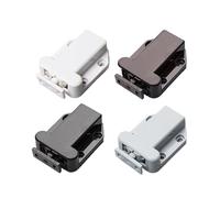 Dispositivo autobloccante a pressione, 10 pezzi, autobloccante, per porta antincendio, con ventosa touch, invisibile, in plastica, per funzione, colore: marrone