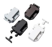 Dispositivo autobloccante a pressione, 10 pezzi, per armadio, armadio, porta, tipo a pressione, autobloccante, senza maniglia, invisibile, per funzione, colore bianco