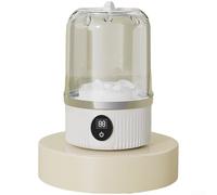 Dispositivo compatto da viaggio per biancheria intima e calzini con 5 cicli di lavaggio da 10 minuti e principio di lavaggio a tamburo ondulato (bianco)