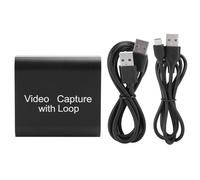 Dispositivo di acquisizione video HD 1080p a 60 fps con uscita loop-through e interfaccia USB 2.0, supporto 4K, plug and play, facile configurazione,