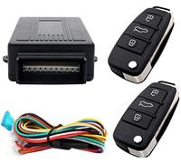 Dispositivo di allarme antifurto per auto, allarme localizzato remoto Riloer 60-100 metri, con scatola di controllo + 2 telecomandi di chiusura centralizzata dell'auto sostitutivi