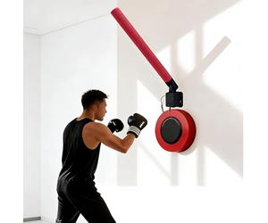 Dispositivo Di Allenamento Con Bersaglio Per Pugilato, Bastone Per Riflessi Da Boxe Montato a Parete Con Tappetino Da Combattimento, Altezza E Angolazione Regolabili, Modalità Multiple, Migliora I Tem