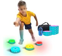 Dispositivo di allenamento della velocità di reazione - Luce di allenamento agile con telecomando, 4 modalità per migliorare il tempo di reazione per atleti e impianti sportivi