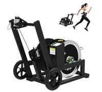 Dispositivo di allenamento di resistenza, 50 m, per potenza esplosiva e resistenza, ritorno automatico della corda per allenamento di sprinting, nuoto e salto, con display a LED