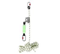 Dispositivo di arresto automatico di sicurezza con 13mm di cavo in acciaio, con 2 moschettoni 25KN, ammortizzatore di caduta, DPI, dispositivo di sicurezza per altezze (30m)