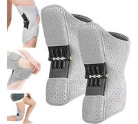Dispositivo di assistenza al ginocchio, booster di protezione del ginocchio, immobilizzatore al ginocchio, supporto per le articolazioni della virgola per braccio per ginocchio (2Pcs,Gray)