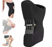 Dispositivo di assistenza al ginocchio, booster di protezione del ginocchio, immobilizzatore al ginocchio, supporto per le articolazioni della virgola per braccio per ginocchio (1Pcs,Black)