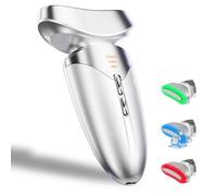 Dispositivo di bellezza a luce rossa per viso e collo, basato su luce LED rossa e blu di fascia alta, freddo e caldo, tecnologia di vibrazione, dispositivo di bellezza per viso e collo a LED a 3
