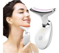 Dispositivo di Bellezza Antirughe, Impacco Della Luce Massaggiatore Viso lifting del Collo Rassodante per Tonificare il Viso, collo vibrazione della luce colorata per il rafforzamento della pelle