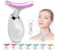 Dispositivo di Bellezza Antirughe, Massaggiatore Viso Elettrico, Massaggiatore Viso Antirughe, Dispositivo Elettrico di Bellezza del Viso a 3 Modalità, Lifting del Viso, Dispositivo Antirughe, Bianco