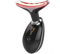 Dispositivo di bellezza per collo, massaggiatore curvo a 160°, luce LED a 7 colori, massaggio delicato a vibrazione, ricaricabile, per uso domestico