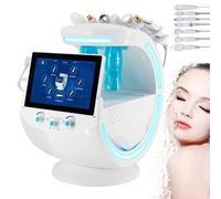 Dispositivo Di Bellezza Viso 7 in 1 All'idrogeno E All'ossigeno, Analizzatore Cutaneo Multifunzionale Cool Hammer,Lifting Viso,Pulizia Profonda, Idrodermoabrasione,Dispositivo Di Bellezza per Salone