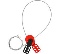 Dispositivo di Blocco Del Cavo Universale, 63.50 x 127 x 22.23mm, Nero Rosso