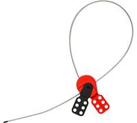 Dispositivo di Blocco Del Cavo Universale, 63.50 x 127 x 25.40mm, Nero Rosso