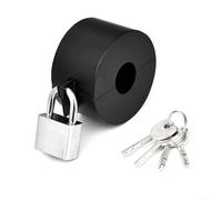 Dispositivo di blocco della maniglia della porta in acciaio inossidabile, efficace per fissare manopole in case e hotel, migliora le misure di sicurezza (B)
