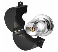 Dispositivo di blocco della manopola per maniglie delle porte e valvole del rubinetto, copertura in acciaio inox impedisce l'accesso non autorizzato e migliora la privacy in varie impostazioni