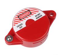 Dispositivo di blocco della valvola a saracinesca di sicurezza industriale per valvole da 25-127 mm, meccanismo di bloccaggio in plastica ABS rossa per la manutenzione della conduttura nell'industria