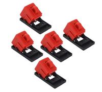 Dispositivo di blocco dell'interruttore automatico 5 pezzi Morsetto per tacchette staccabile blocco dell'interruttore elettrico BD D11 Blocco di sicurezza in plastica per uso