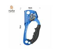 Dispositivo di blocco per arrampicata, certificato UIAA e CE, compatibile con attrezzatura da arrampicata su roccia, leggero, impugnatura er