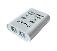 Dispositivo di condivisione della stampante del hub del commutatore manuale di USB 2 in 1 fuori hub di trasferimento dati