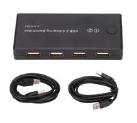 Dispositivo di condivisione periferiche, trasferimento dati ad alta velocità USB 2.0, scatola di commutazione 2 ingressi 4 uscite, pulsante