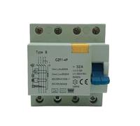 Dispositivo di corrente residua RCD for la ricarica di veicoli elettrici 4P tipo B RCD RCCB 30MA/100MA/300MA(A Class EM Type,4P63A300MA)