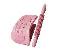 Ｚｉａｌｏｆｉ Dispositivo di decompressione spinale con rullo massaggiante per la parte bassa della schiena, Rosa