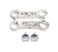 Dispositivo di direzione dell'ammortizzatore invertito da 35 mm piastra superiore e inferiore adatta for forcella anteriore moto 47cc 49cc MiN Moto Dirt Bike(Silver)