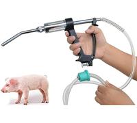Dispositivo di Dosaggio Automatico Regolabile da 30 Ml, Dispenser Veterinario Continuo per Medicinali Con Tubo Flessibile, Dispenser Veterinario per Medicinali per Bovini, Ovini, Caprini, Maiali