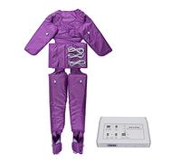 Dispositivo di drenaggio linfatico da 600 W, per gambe e braccia, massaggiatore, pressoterapia, corpo dimagrante, da 35 °C a 80 °C, opzionale, 6 modalità massaggio, viola