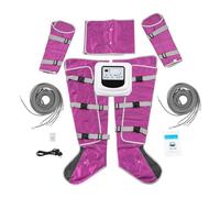 Dispositivo di drenaggio linfatico per gambe, 3 modalità, 5 livelli di intensità, massaggiatore per gambe con display LCD, massaggio a pressione dell'aria per gambe, braccia, vita, massaggiatore