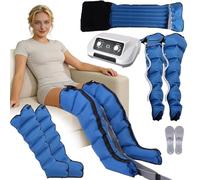 Dispositivo di drenaggio linfatico, per gambe d'acqua, facile da regolare e applicare, massaggiatore per le vene della gamba, massaggiatore per polpacci (2 gambe + vita + 2 braccia, XL)