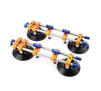 Dispositivo di giunzione senza giunzioni con ventose for l'unione e il livellamento di giunzioni su piani di lavoro in granito e lastre di marmo. Unione e livellamento